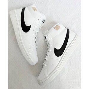 9 Men's Nike Court Royale 2 Mid White/Black-White Onyx (CQ9179 100)
